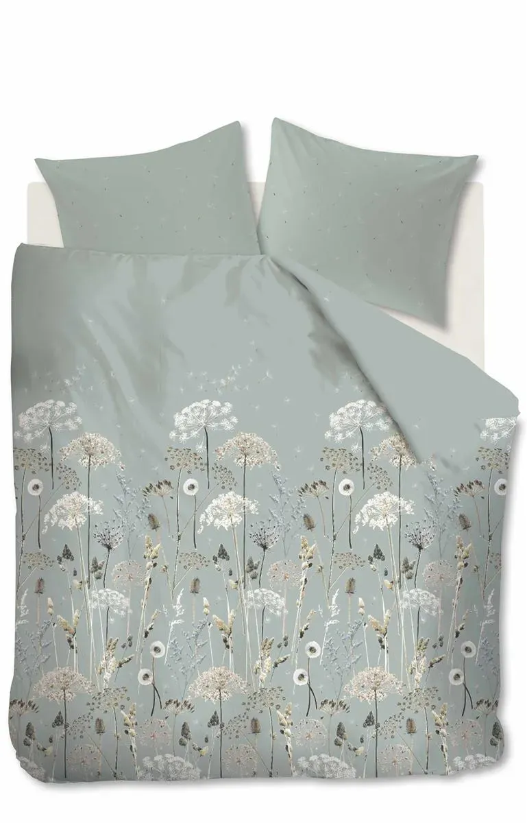 Beddinghouse Ariadne Wind dynetrekk 200x200 grønn blomster
