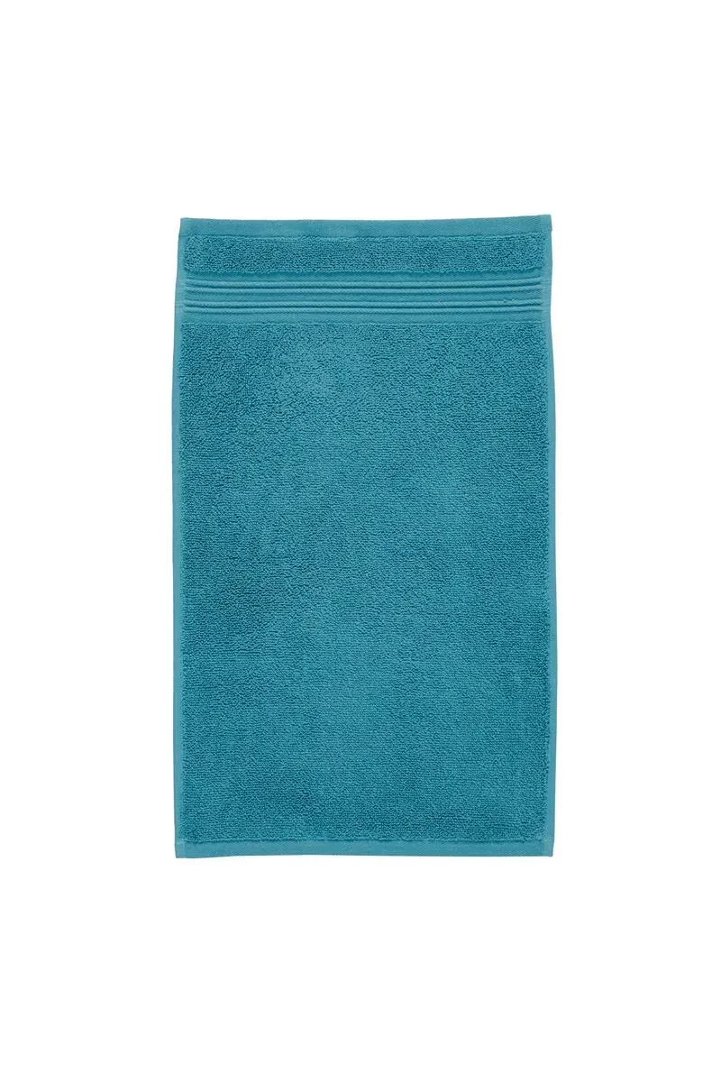 Beddinghouse Sheer gjestehåndkle 30x50 cm petrol 2-pk