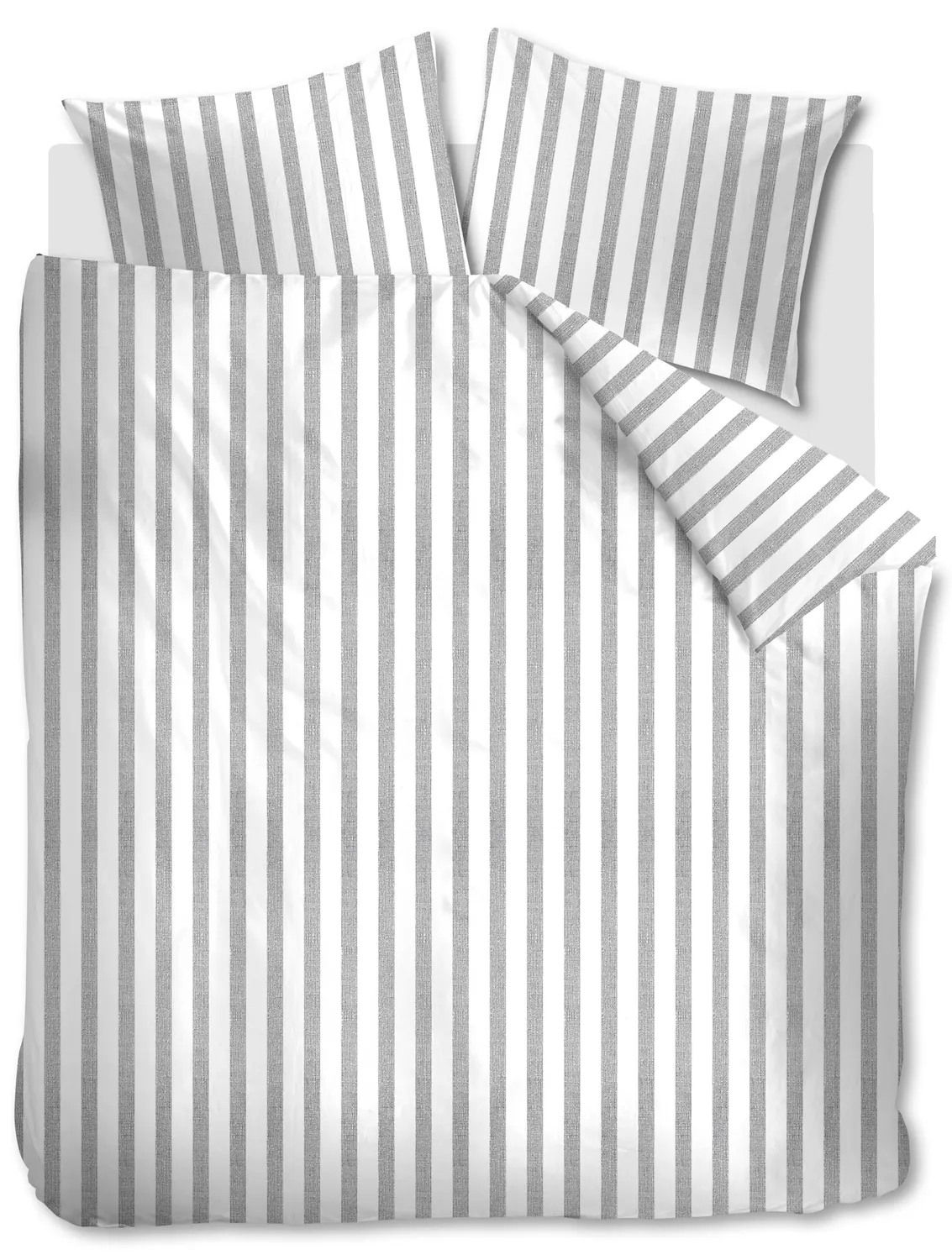 Ambiante Ally dynetrekk 140x200 cm lys grå striper