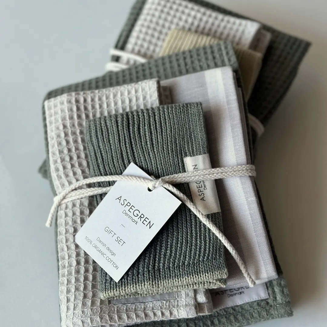 Aspegren Denmark Kitchen Gift Set Wasabi økologisk