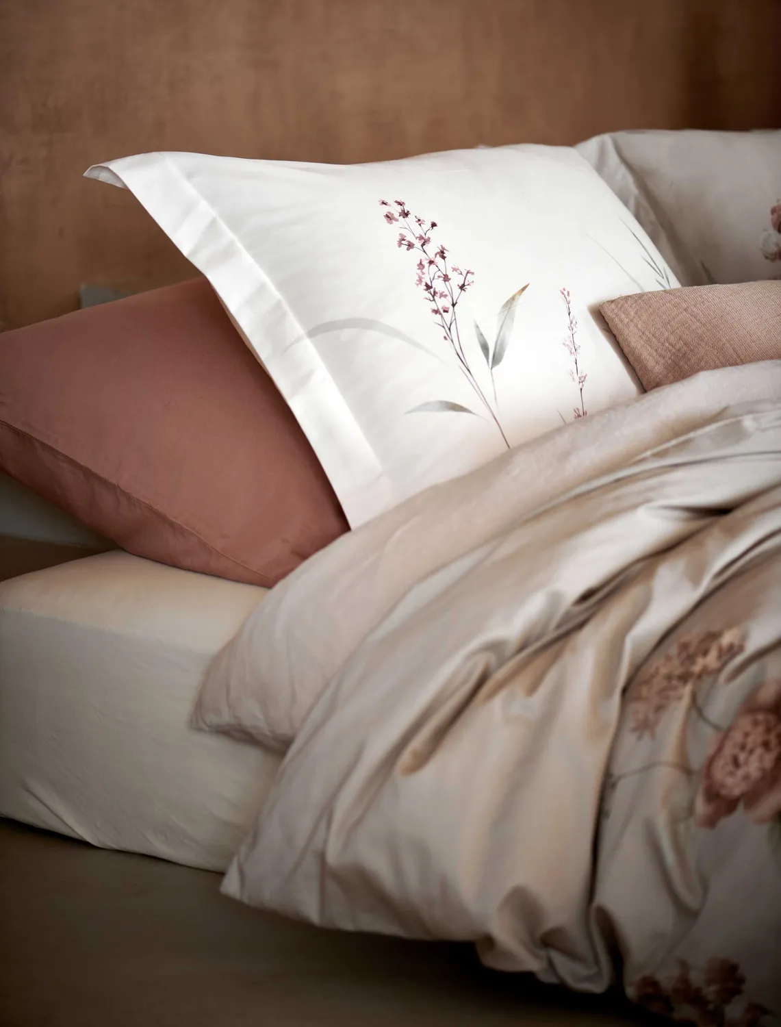 Vandyck Sylva dynetrekksett 140x200 cream tan sateng