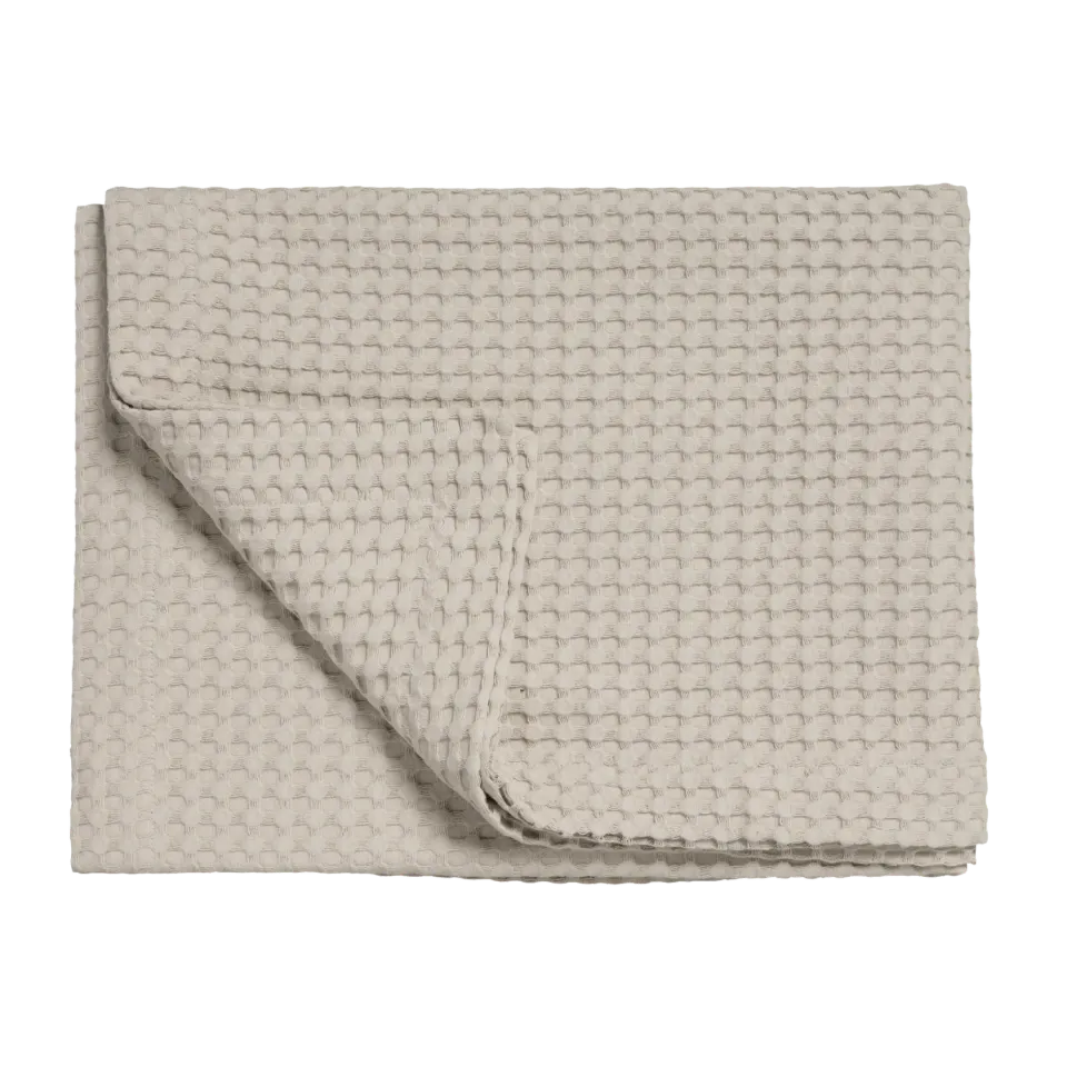 Vandyck Home Pique sengeteppe stone 160x250 bomull