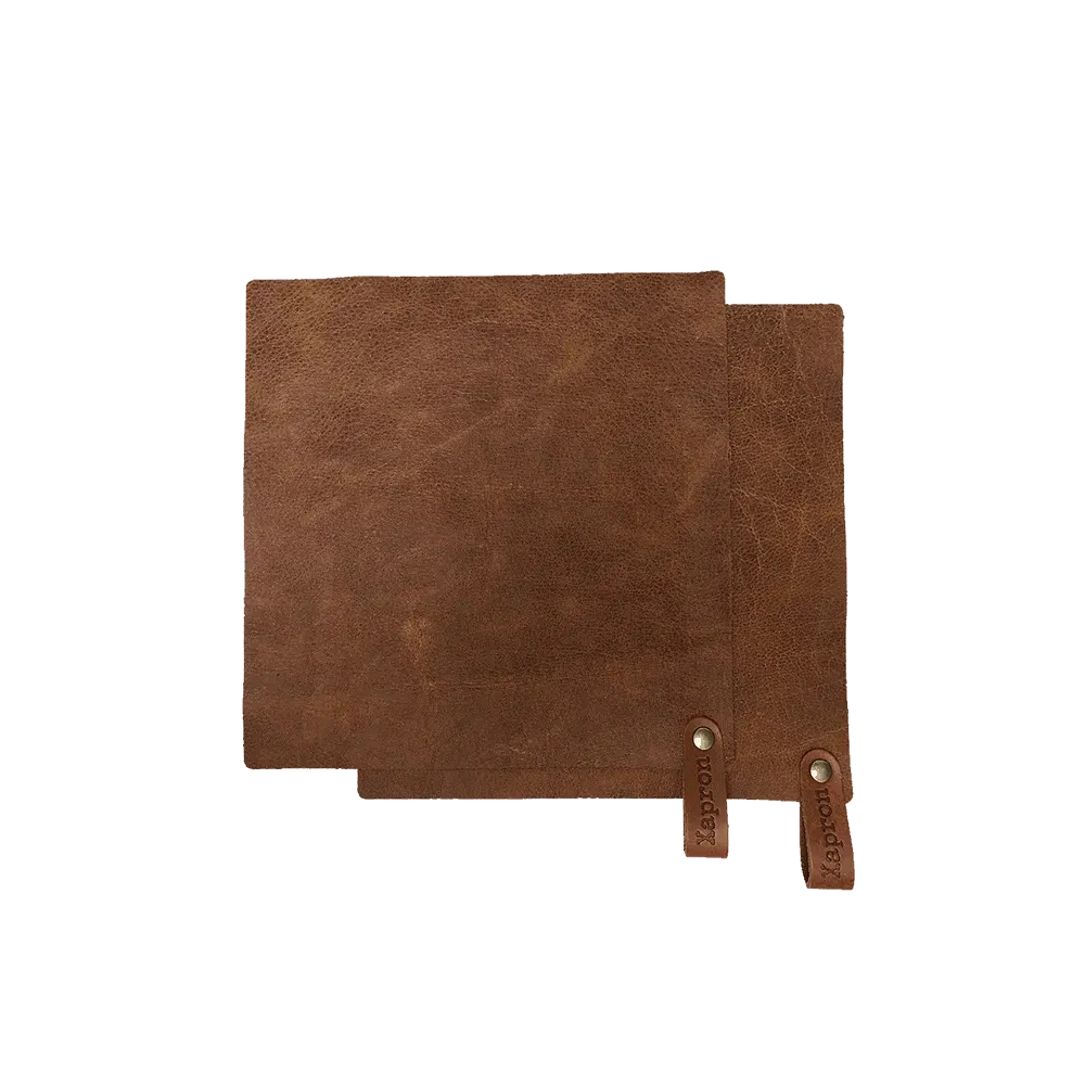 Xapron Utah grytekluter i skinn 2-pk