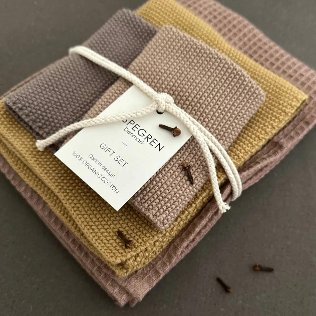 Aspegren Denmark Ginger Bread kjøkkensett 4 deler økologisk