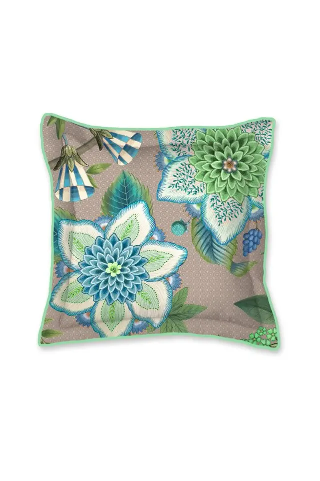 Pip Studio Viva La Vida pyntepute 45x45 blå blomster