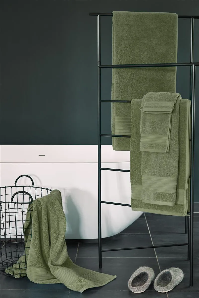 Beddinghouse Sheer badehåndkle 70x140 olivengrønn bomull