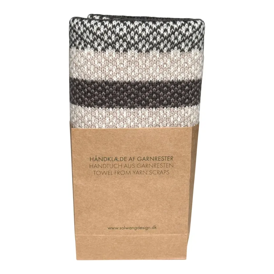 Solwang Design restgarn håndkle granit jacquard