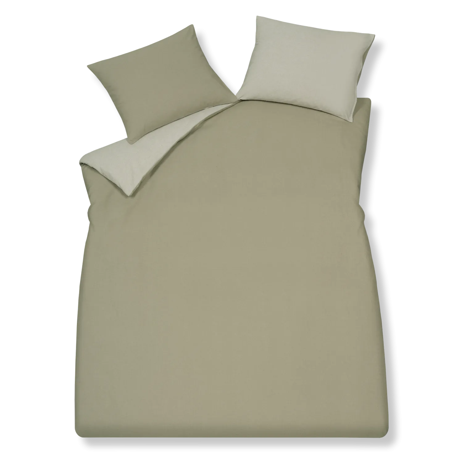 Vandyck Home Livorno sengesett sage green 140x200 flanell