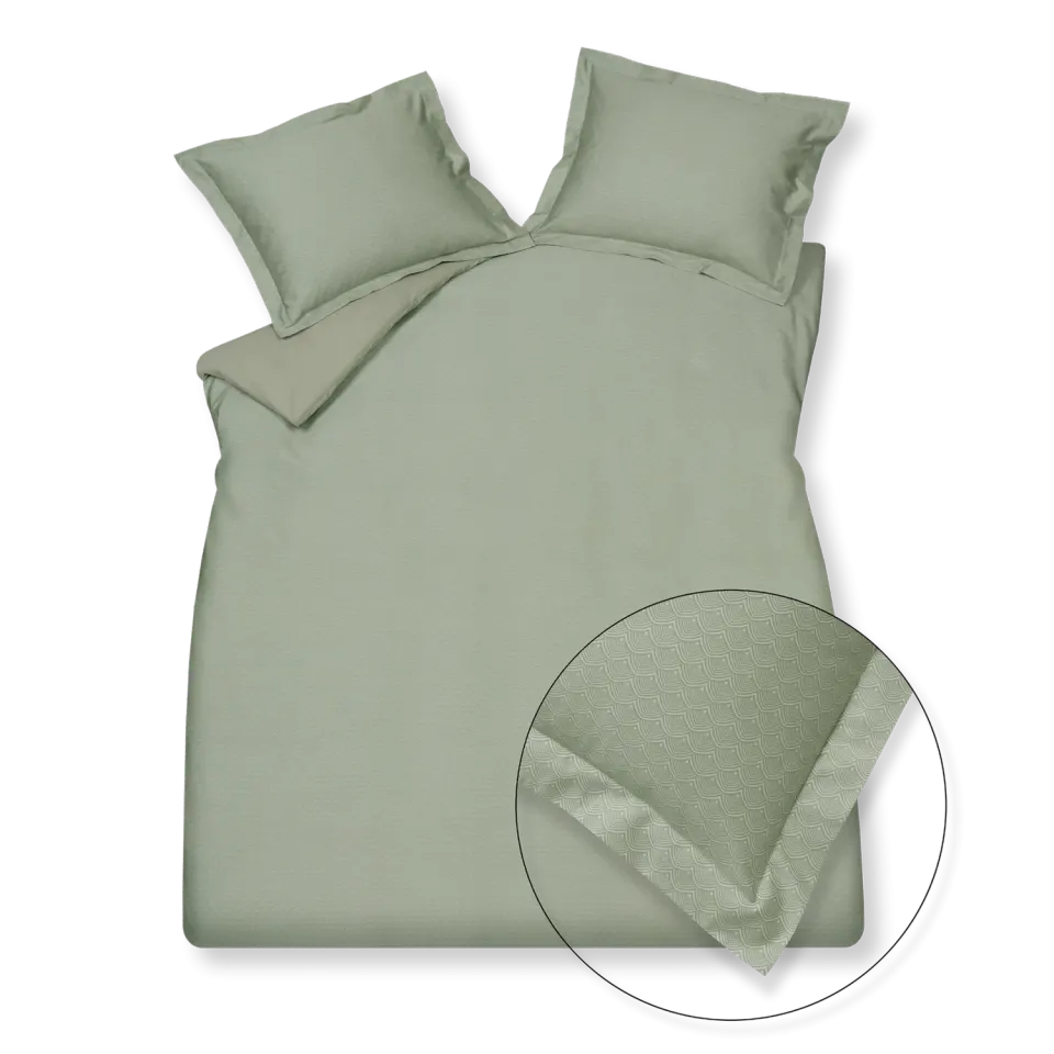 Vandyck Fizzy sengesett pale olive 200x200 grafisk