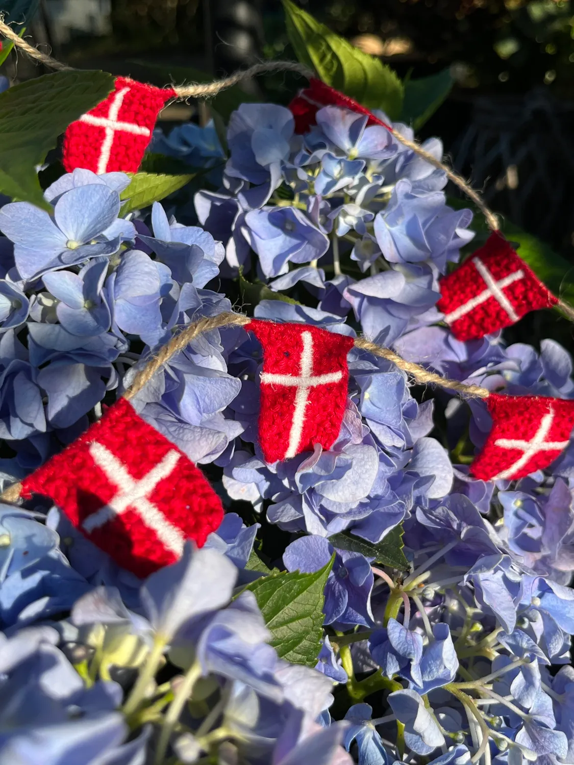 Solwang Design dansk flaggirlander bomull 10 stk
