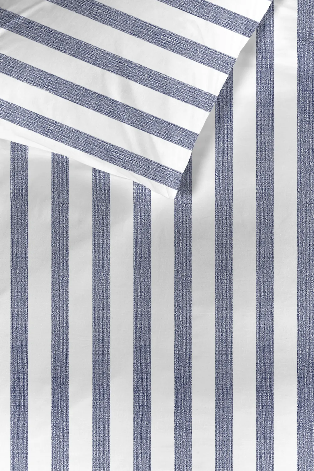 Ambiante Ally dynetrekk 140x200 indigoblå striper