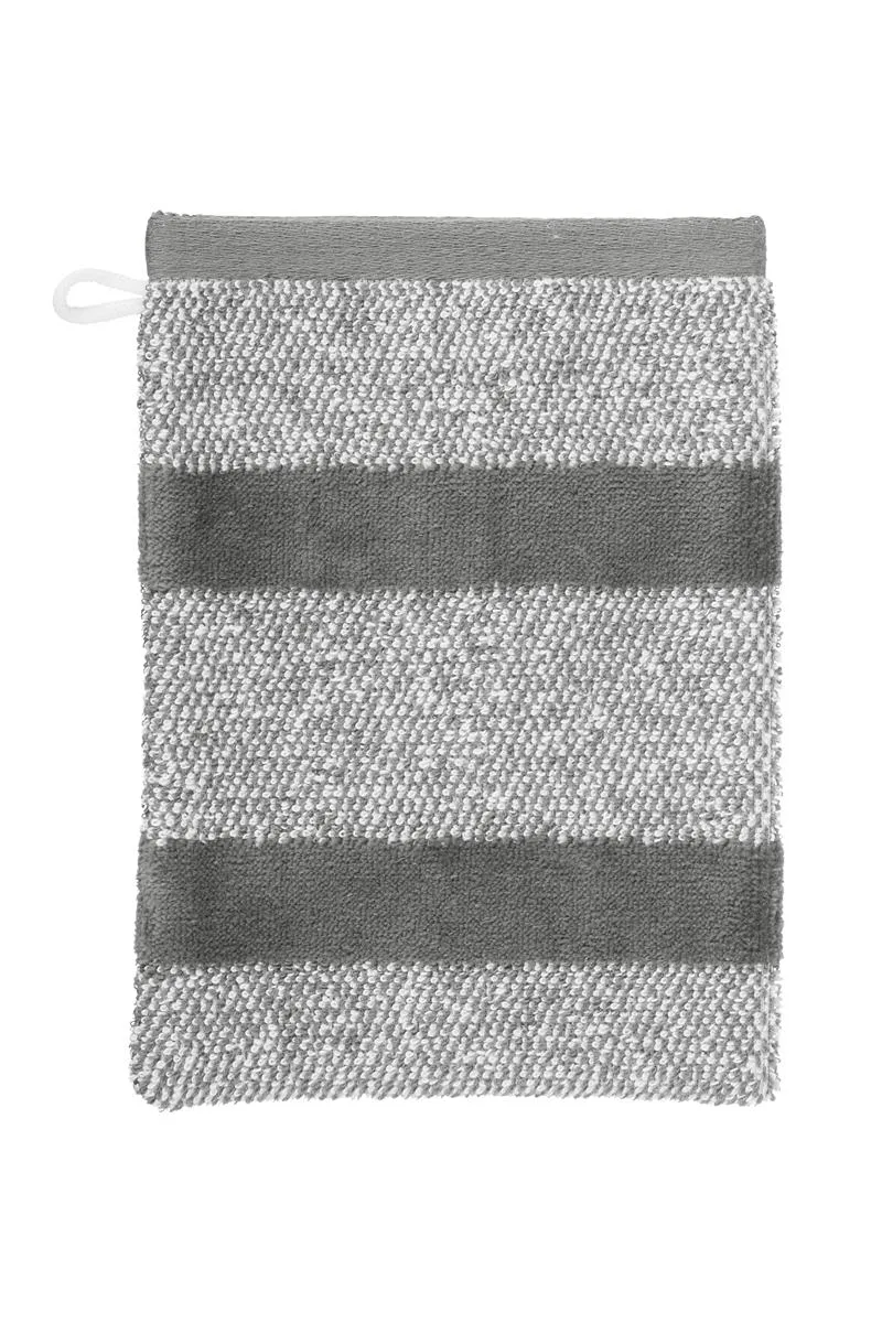 Beddinghouse Sheer Stripe gjestehåndkle 50x30 cm antrasitt bomull