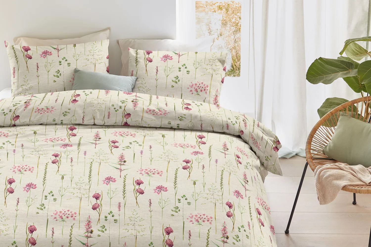 Marjolein Bastin Wild Whimsy dynetrekk 140x200 multi bomull