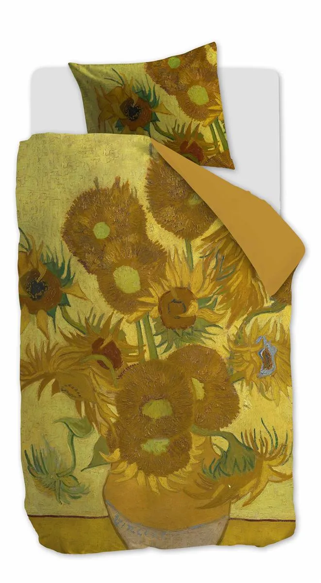 Beddinghouse Van Gogh Tournesol dynetrekk 140x200 gult sateng
