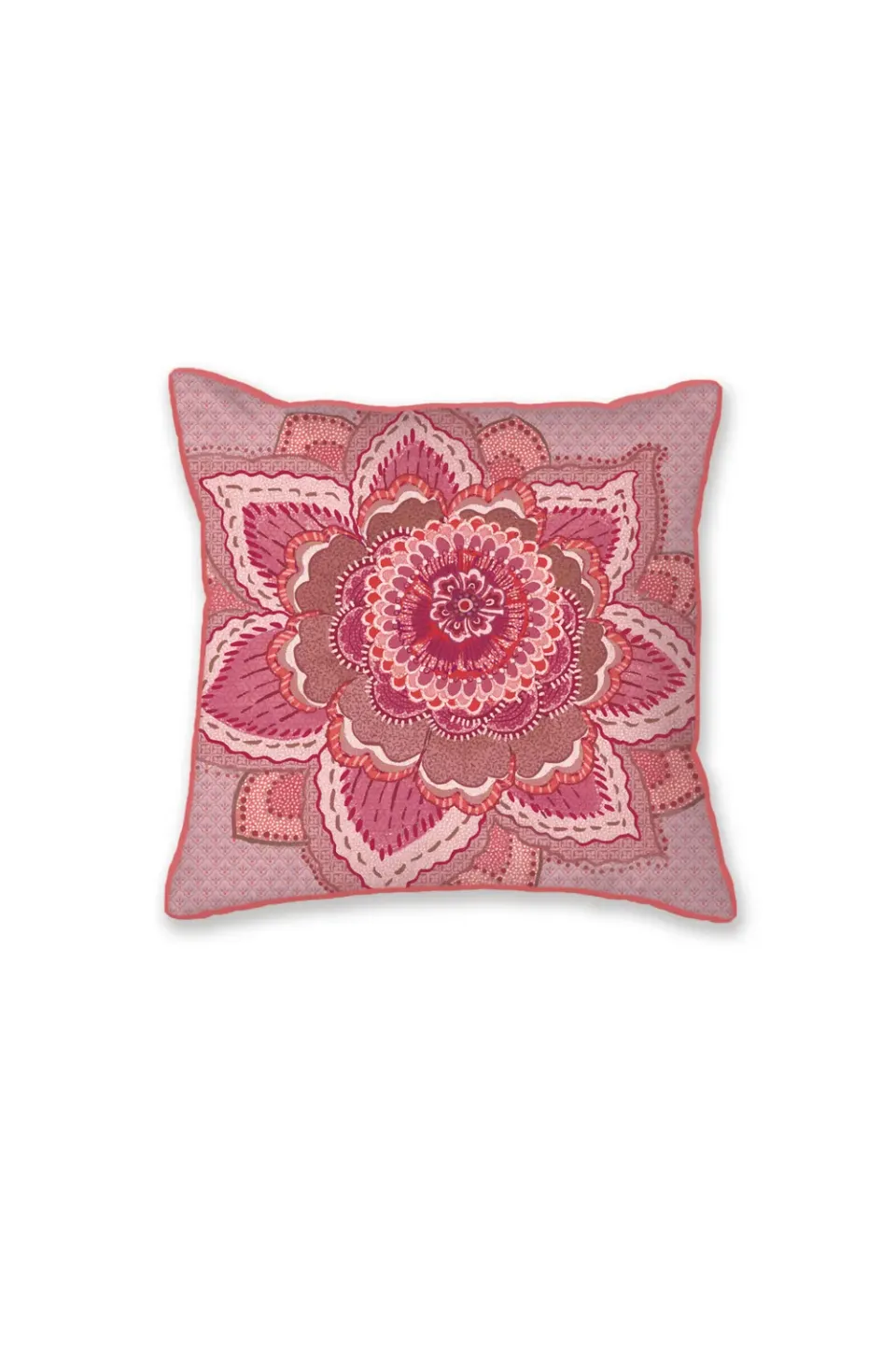 Pip Studio Mumbai Night pyntepute 45x45 rosa bomull