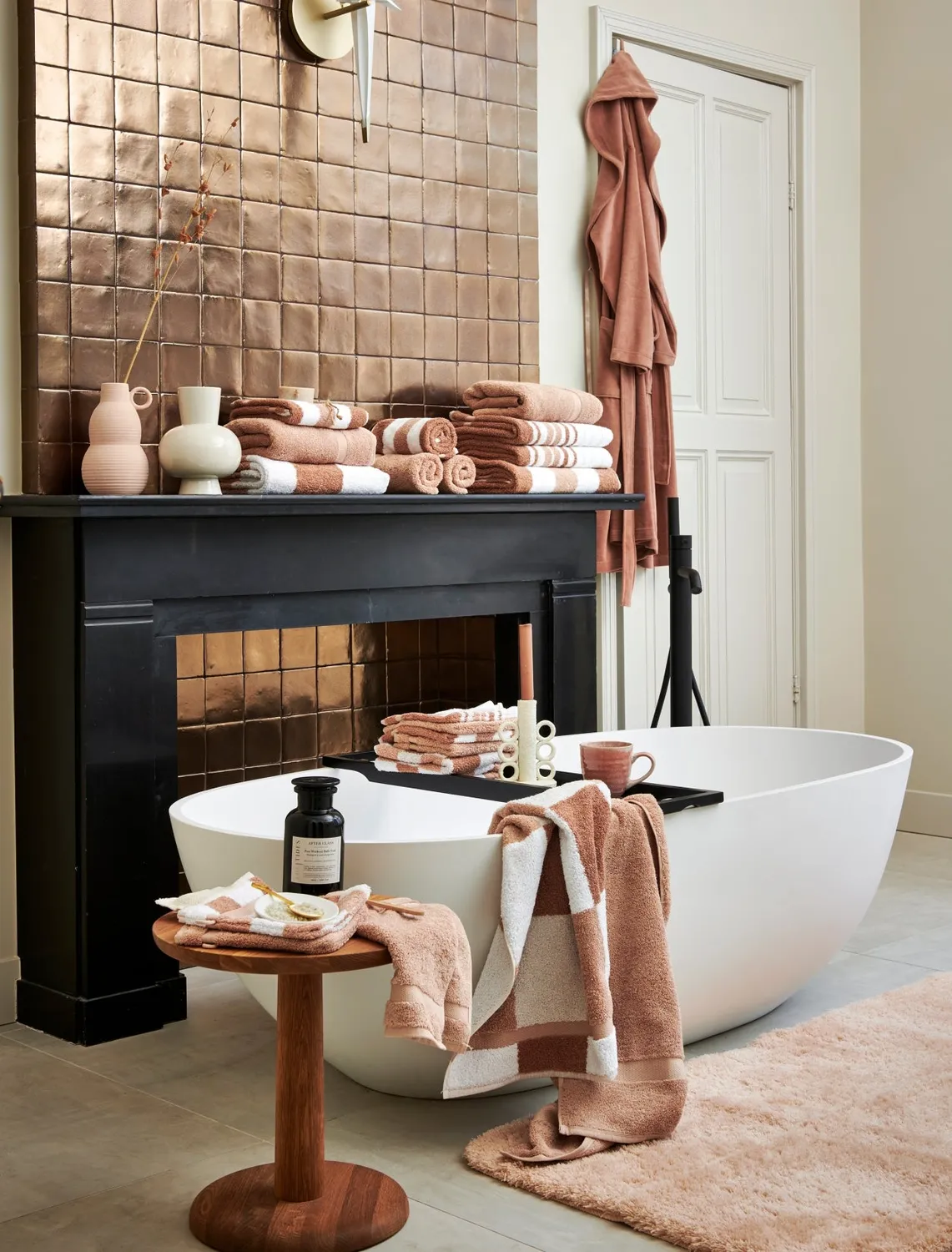 Vandyck Ranger badehåndkle 90x180 praline bomull