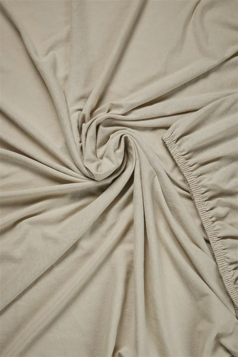 Beddinghouse Jersey topperlaken 140x200 sand bomull