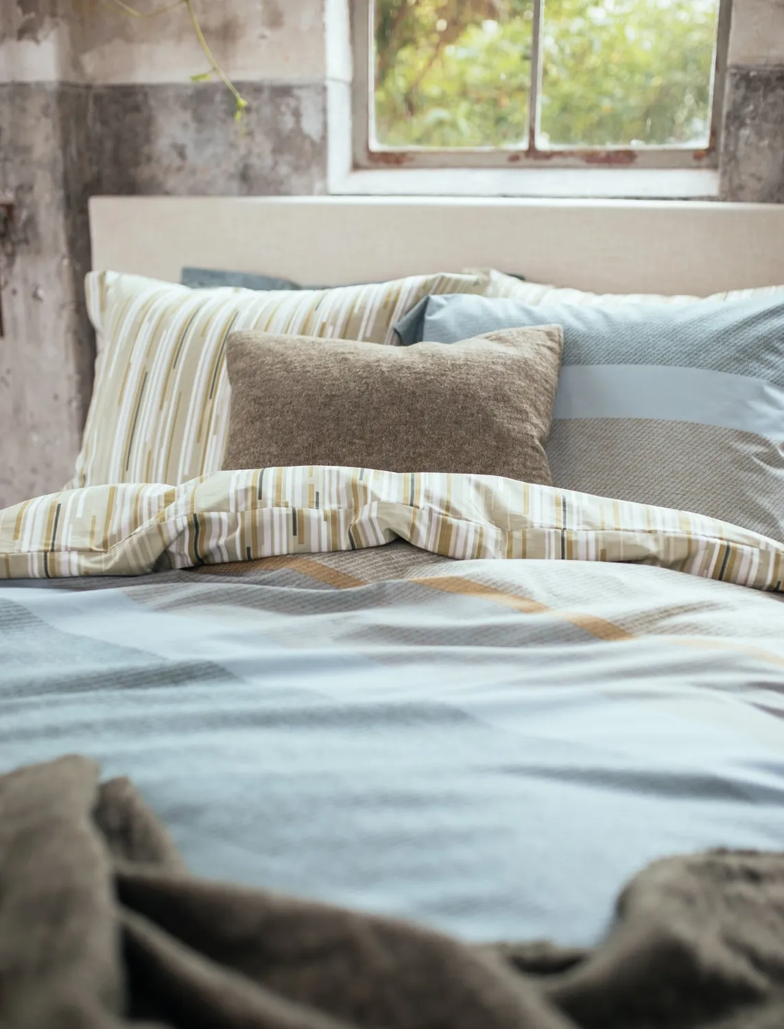 Vandyck Morning Matcha dynetrekksett dobbel grønn smoke green