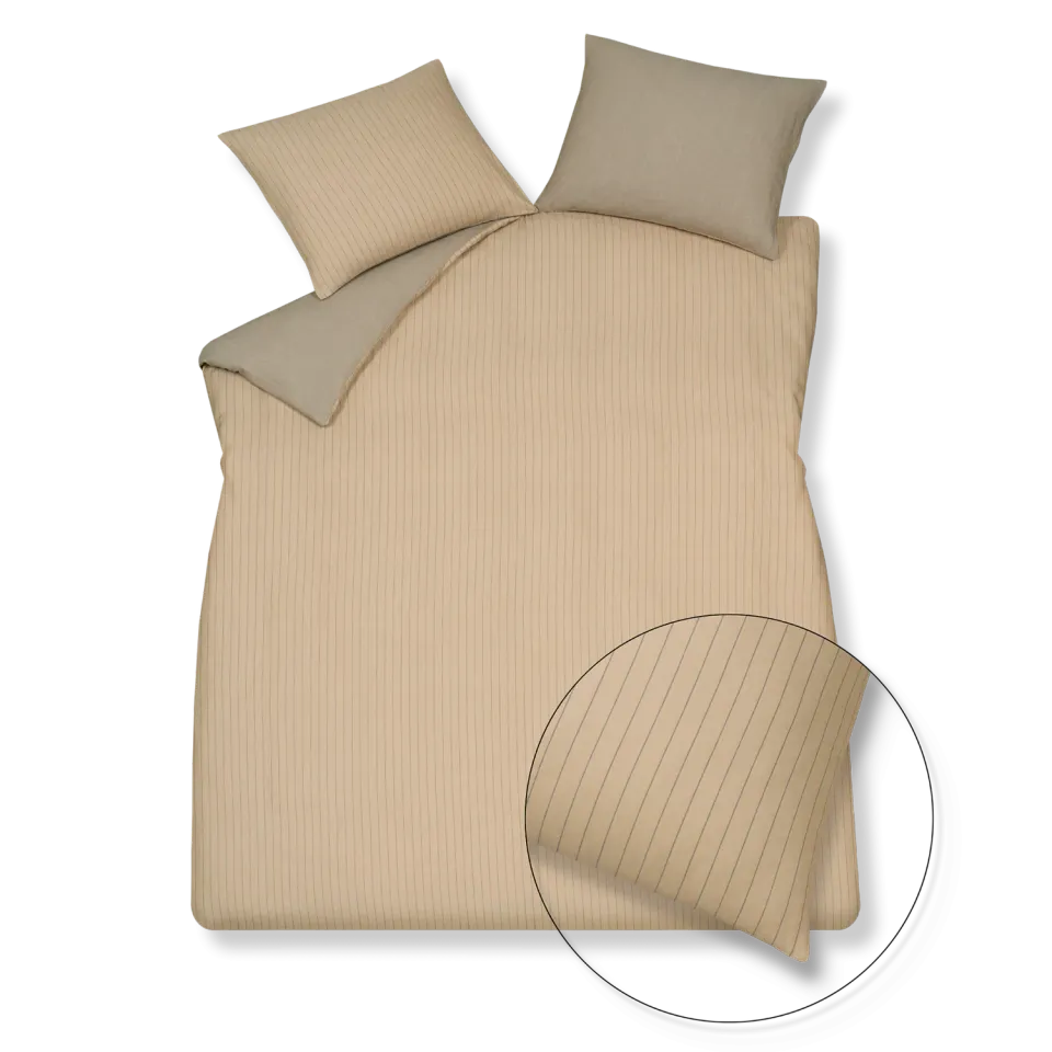 Vandyck Home Palermo dynetrekksett linen 200x200 flanell