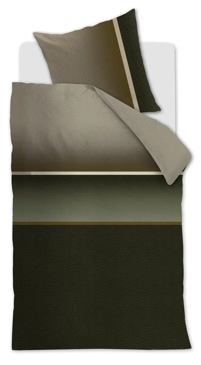 Beddinghouse Kian dynetrekk 240x200 olivengrønn sateng