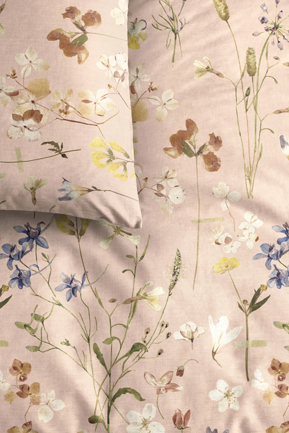 Ariadne at Home Soft Flowers dynetrekk 140x200 nude flanell
