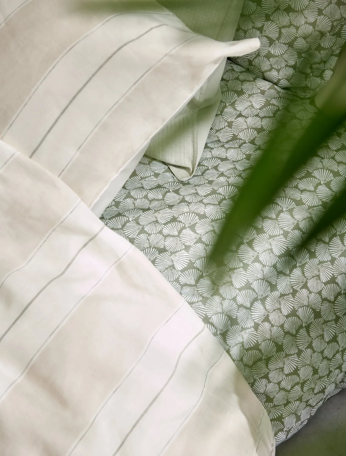 Vandyck Pure 78 dynetrekksett linen dobbel bomull/lin