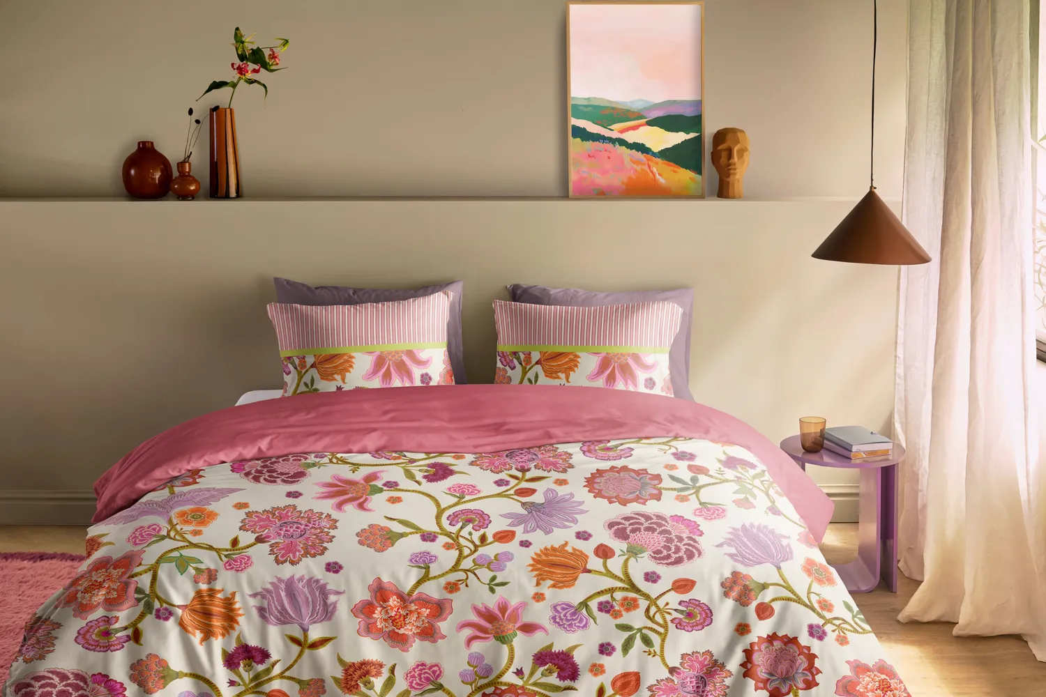 Oilily Kensi dynetrekk 140x200 multi blomster