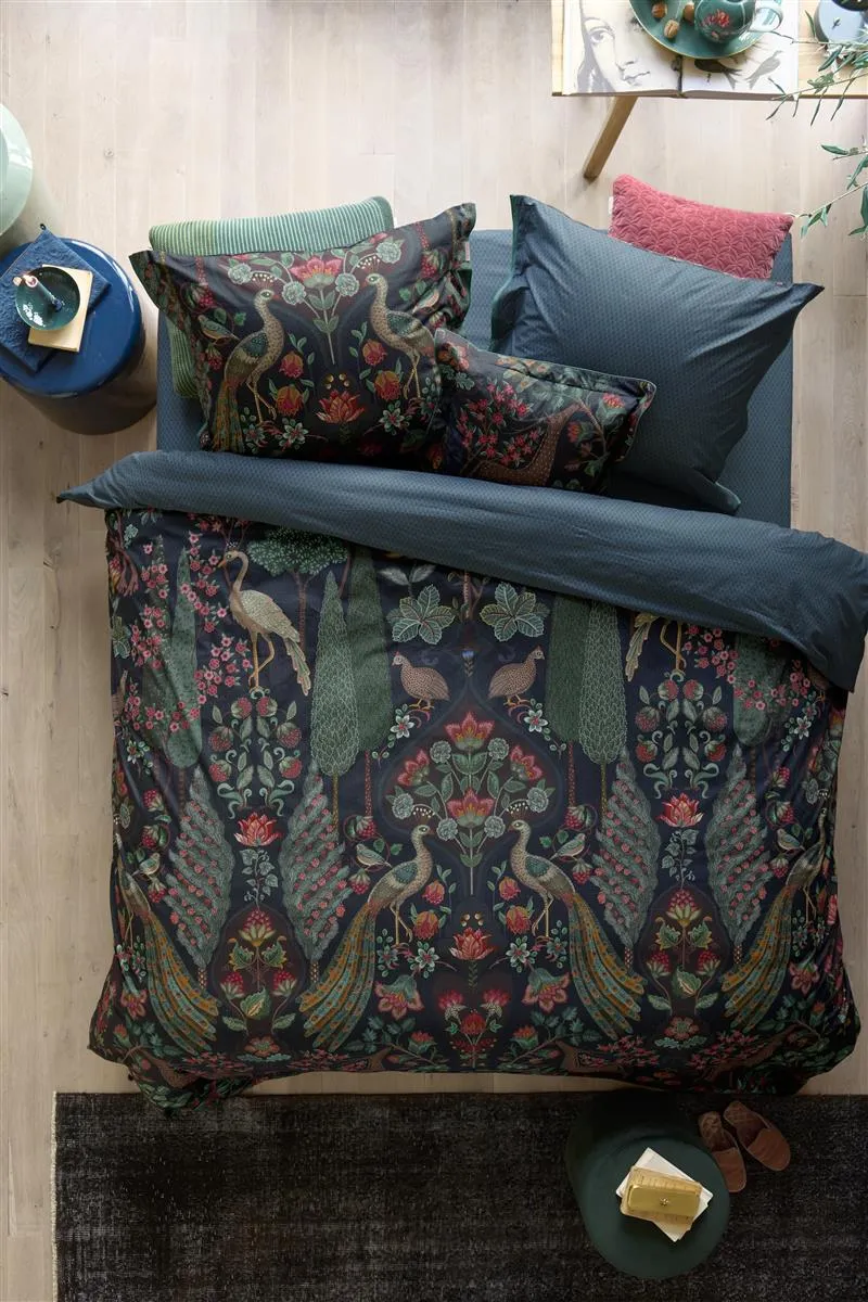 Pip Studio Pavoni dynetrekk 260x220 mørkeblå perkal