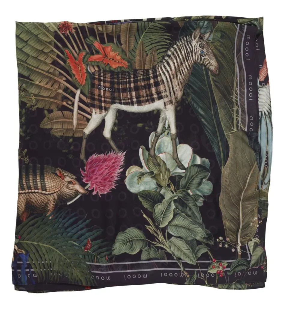 MOOOI Menagerie XL sjal raven 132x285 cm viscose