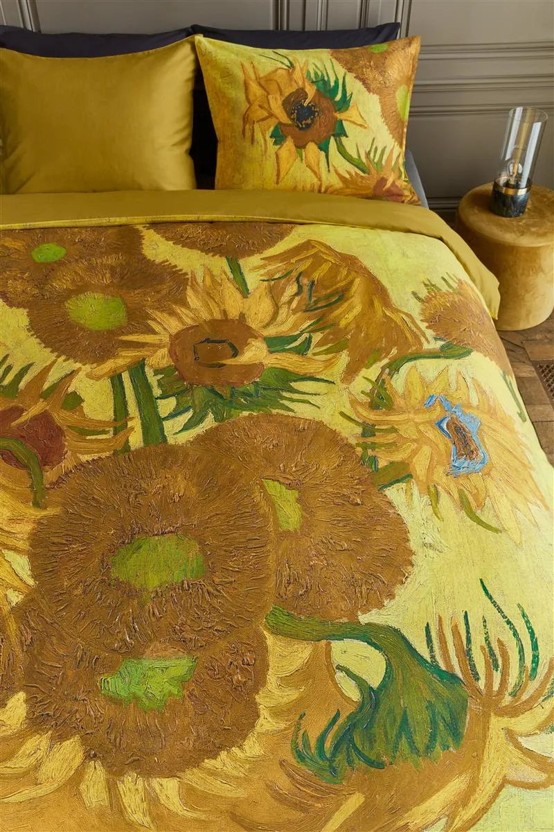 Beddinghouse Van Gogh Tournesol dynetrekk 140x200 gult sateng