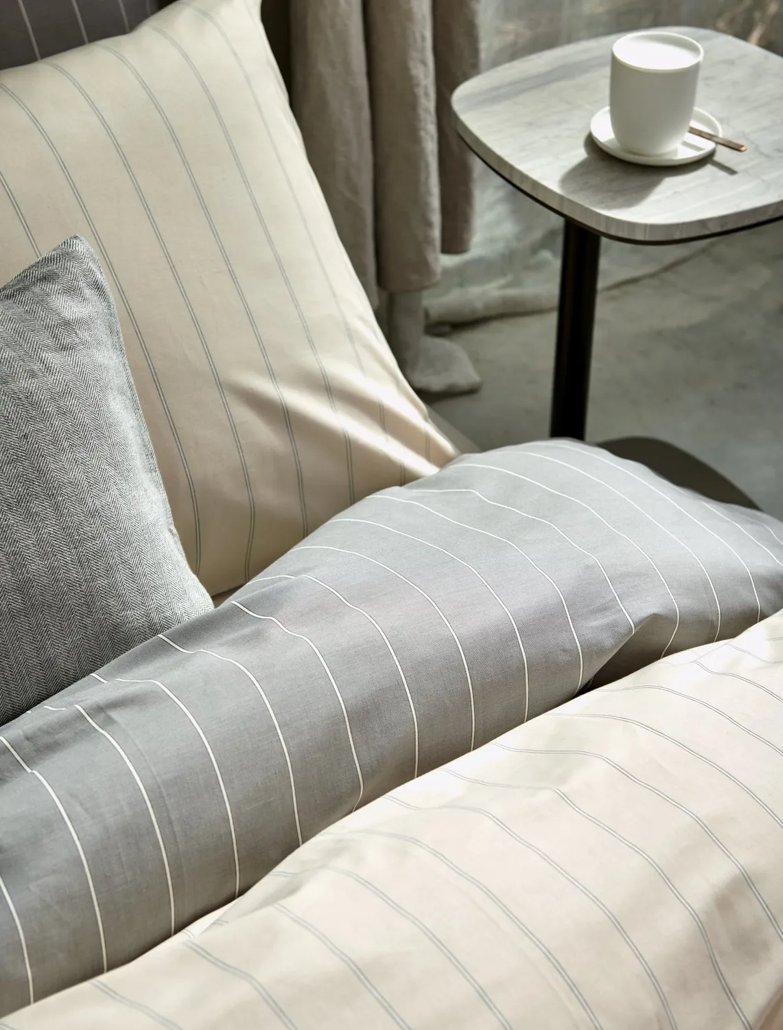 Vandyck Home Puglia dynetrekksett 140x200 grå percale