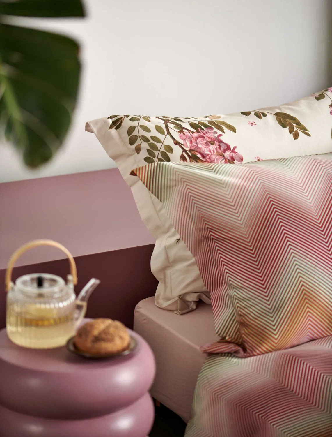 Vandyck Ziggy dynetrekk rosa 1-persoons sateng