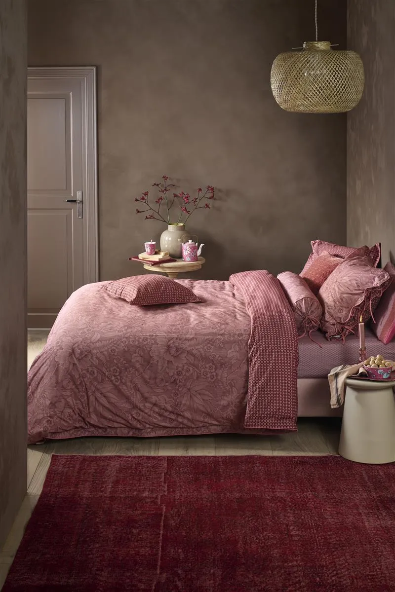 Pip Studio Casa Dei Fiori dynetrekk 140x200-220 cm steinrød