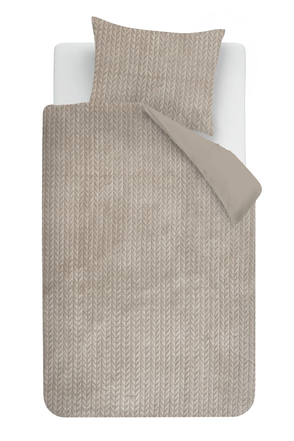 Rivièra Maison Whisper Soft dynetrekk 140x200 taupe fleece