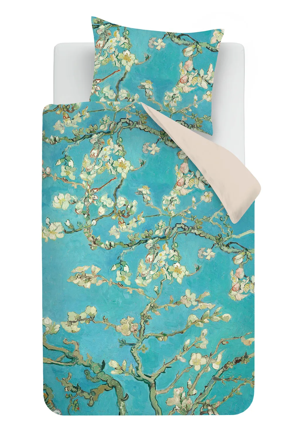 Van Gogh Museum Almond Blossom dynetrekk blå 140x200
