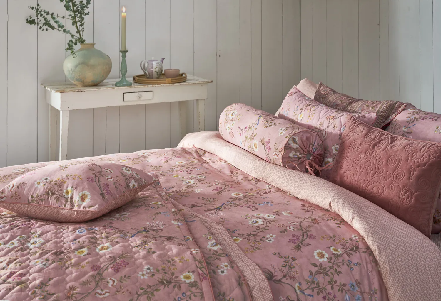 Pip Studio Lotus Lullaby sengeteppe 150x200 rosa