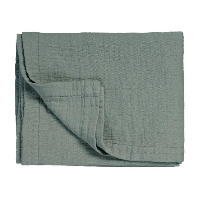 Vandyck Pure 68 pledd 160x250 sage green bomull
