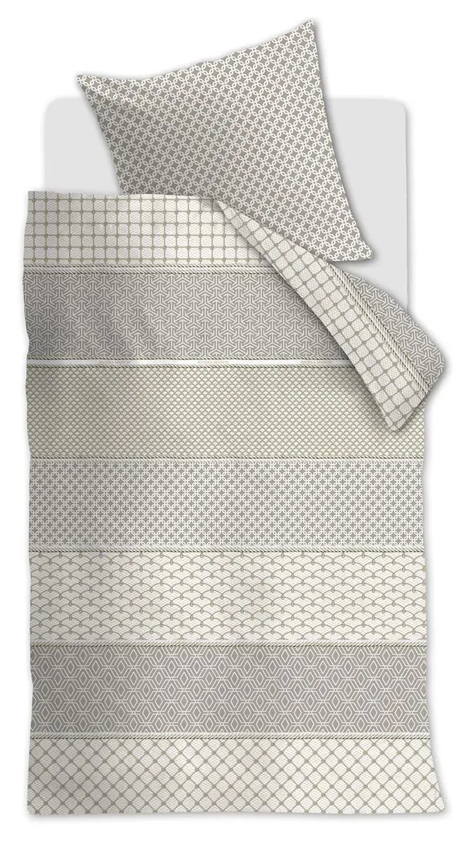 Riviera Maison Ropes dynetrekk 140x200 taupe bomull
