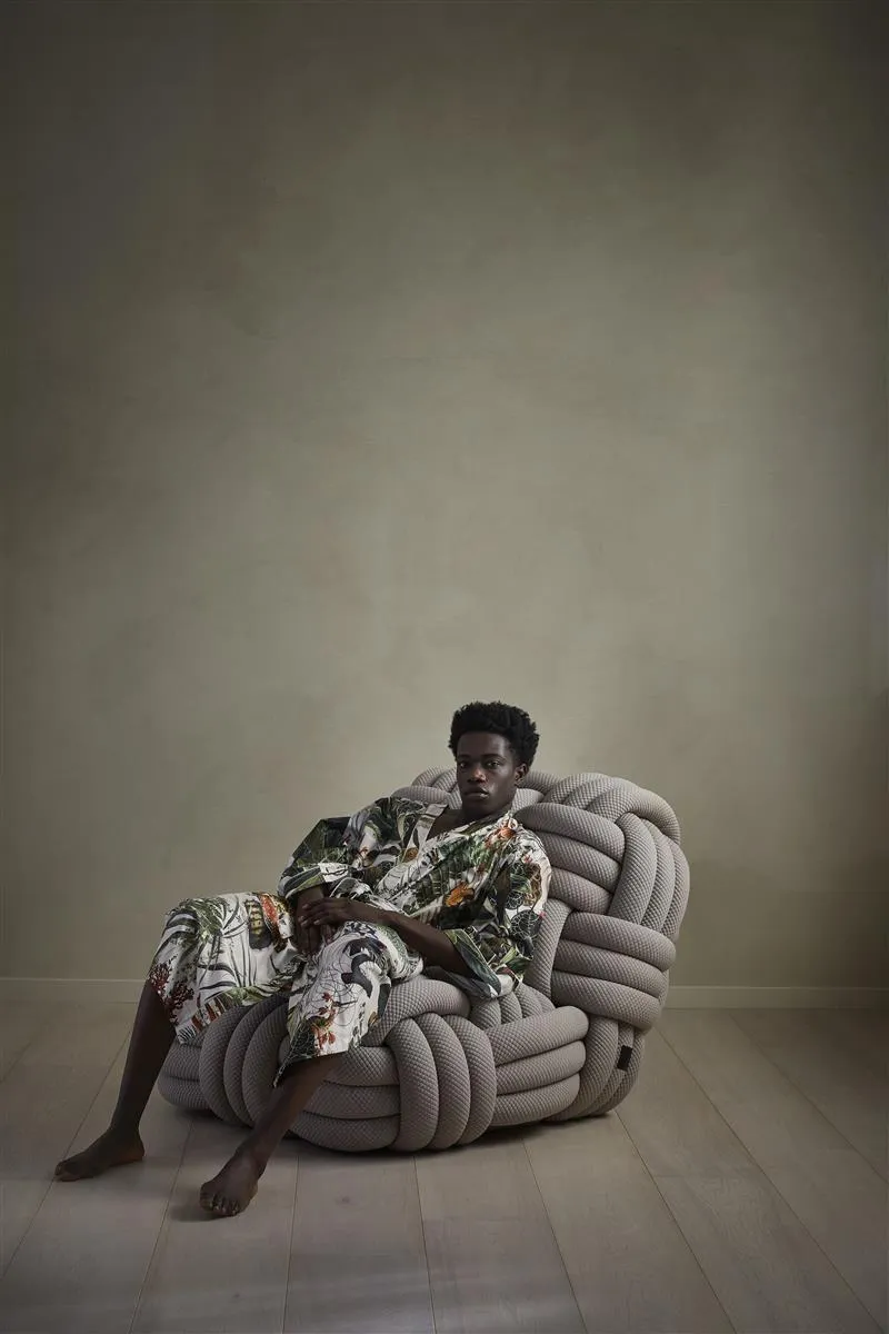 MOOOI Menagerie Kimono morgenkåpe S-M elfenben