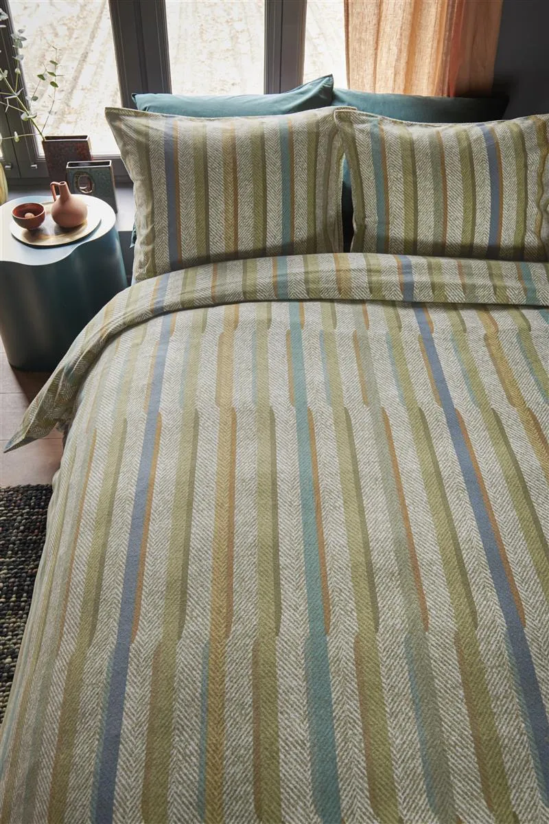 Beddinghouse Annie dynetrekk 200x200 grønn flanell