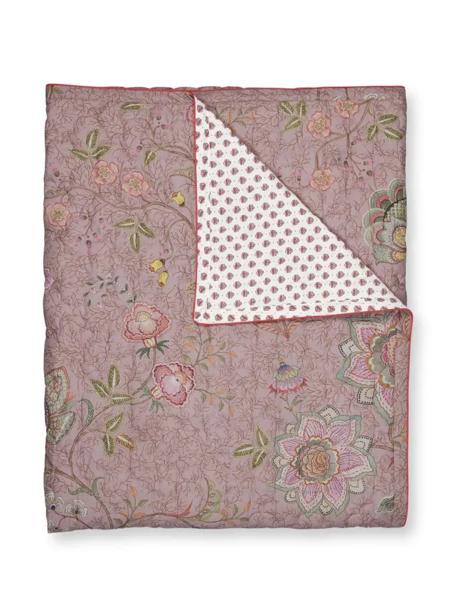 Pip Studio Mumbai Morning sprei 150x200 rosa bomull