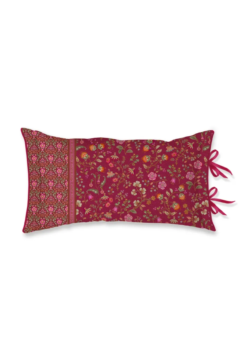 Pip Studio Flora Bangalore pyntepute 35x60 mørk rosa