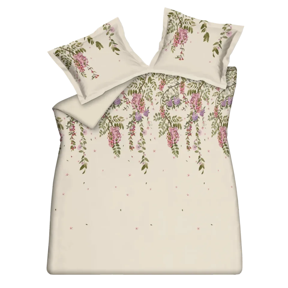 Vandyck Rose Acacia dynetrekksett cream tan 200x200 sateng