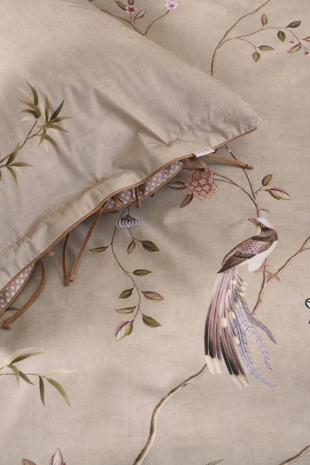 Pip Studio Bamboo Blossom dynetrekk 140x200 khaki