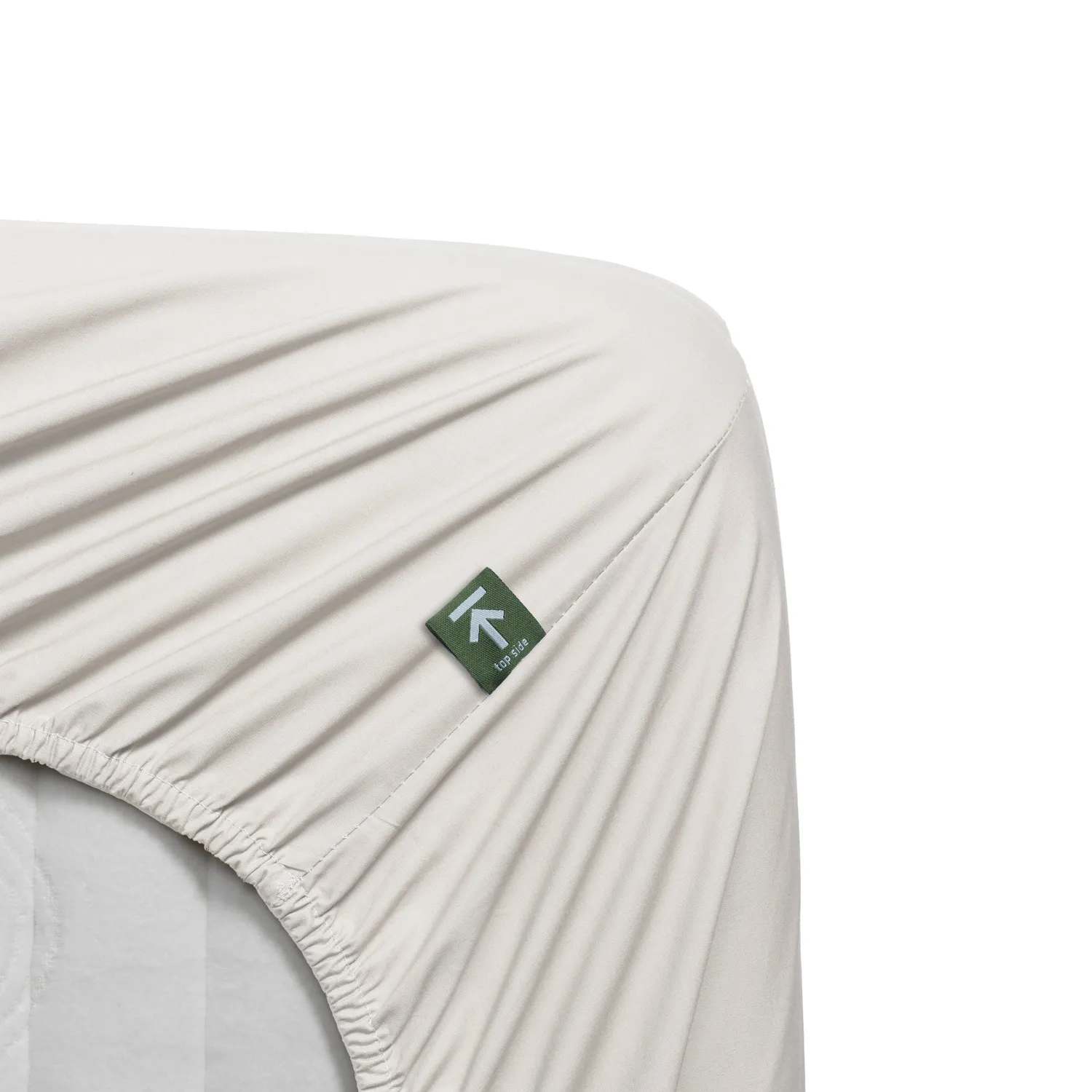 Beddinghouse topplaken percale 90x200 offwhite kjølig