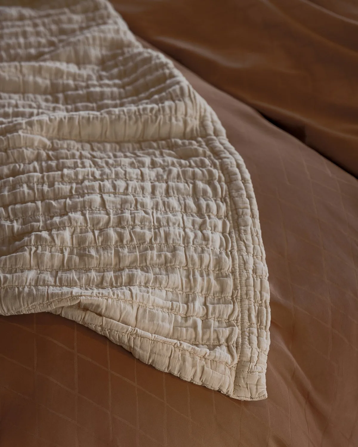 Vandyck Purity Monaco dynetrekksett karamell 140x220 jacquard