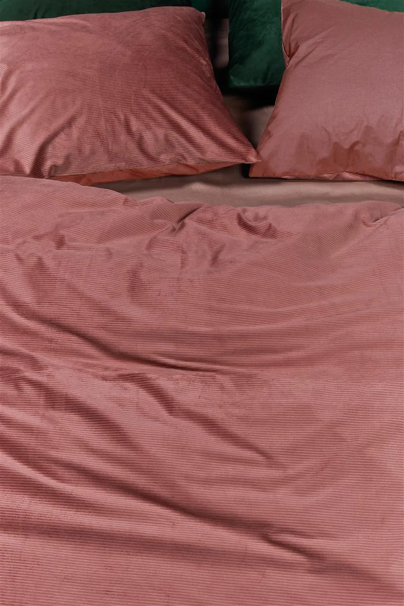 At Home Cosy Corduroy putevar rosa 60x70 cm kordfløyel