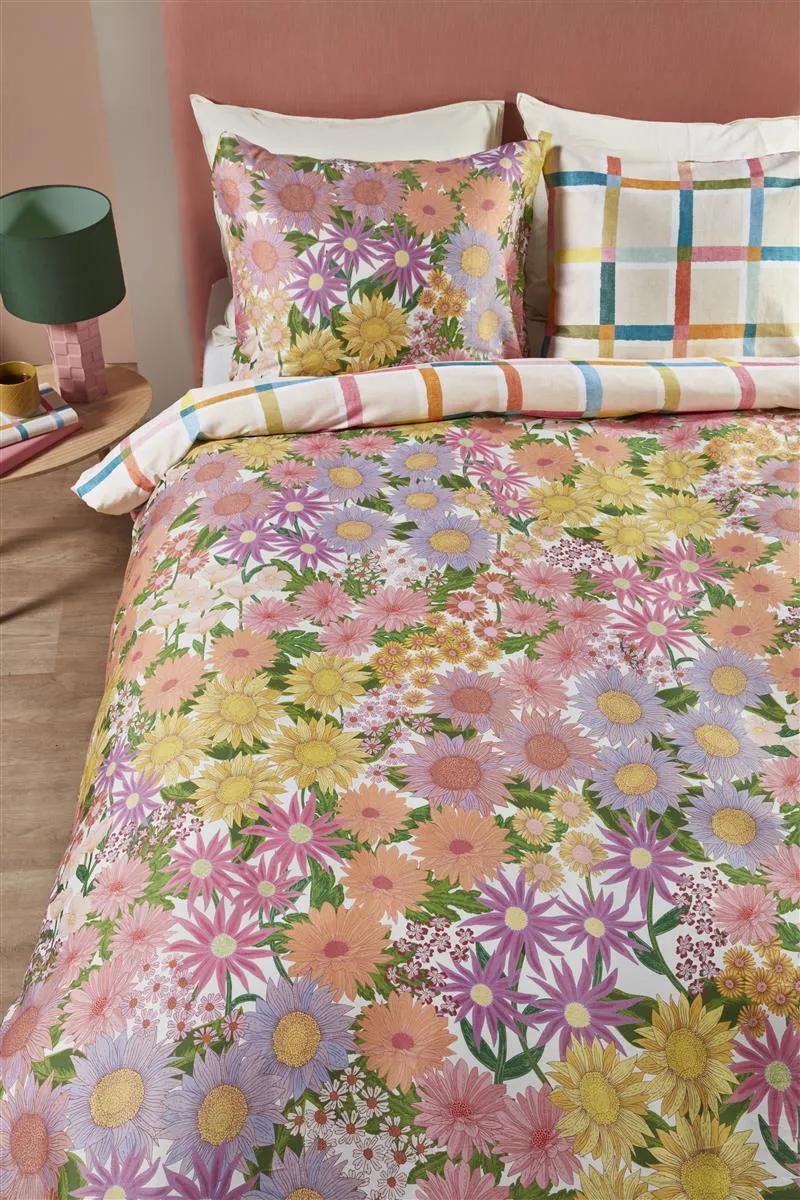Oilily Lucia sengetrekk multi 140x200 blomster sateng
