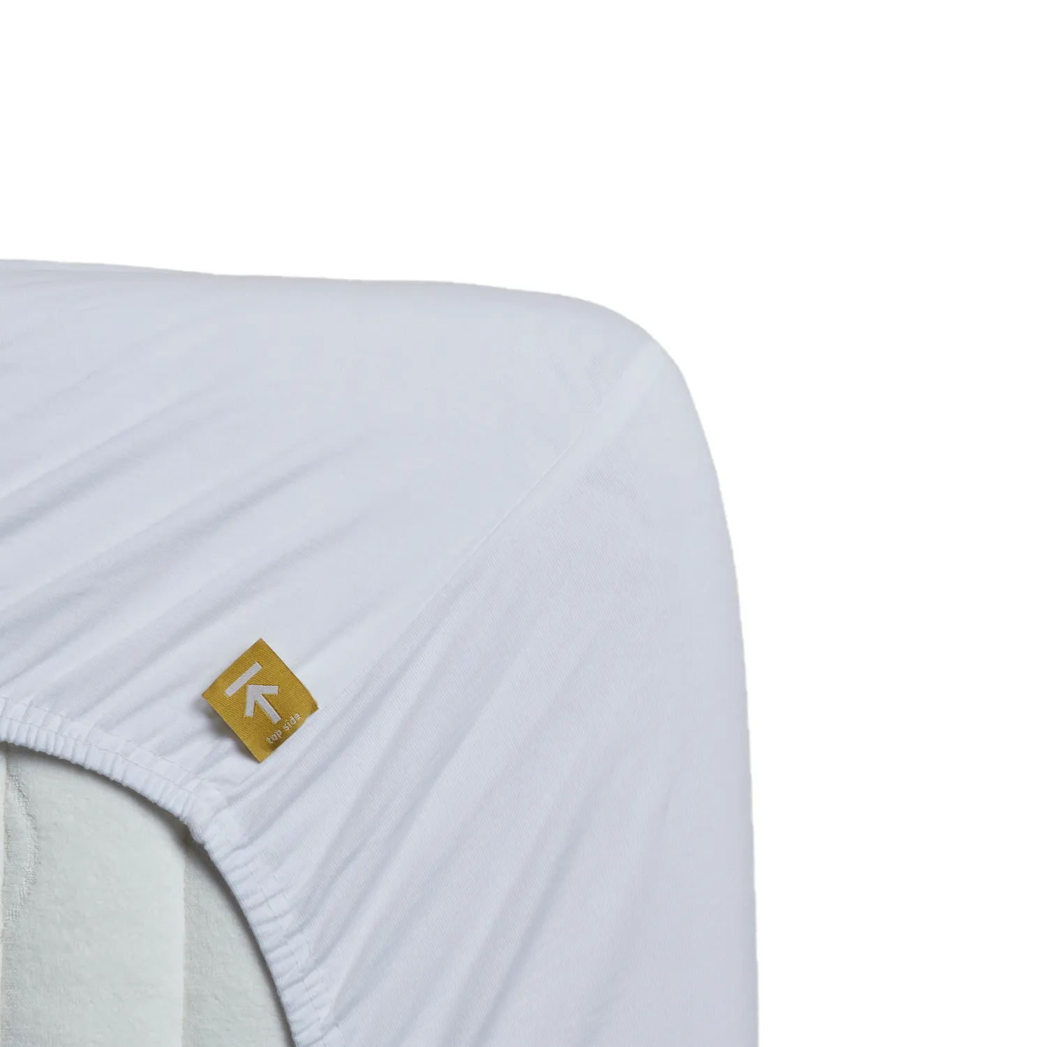 Beddinghouse Jersey Stretch topplaken hvit 90x200-220 cm