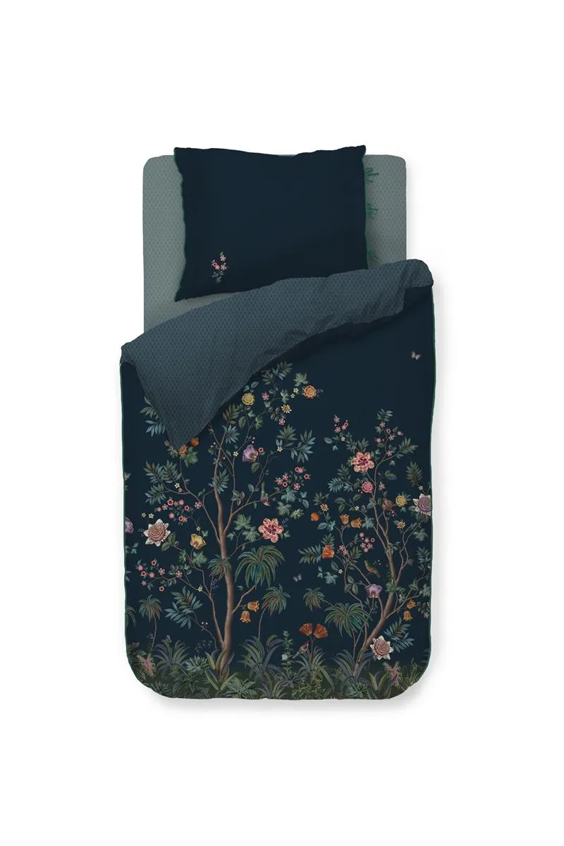 Pip Studio Il Paradiso dynetrekk 140x200 mørkeblå percale